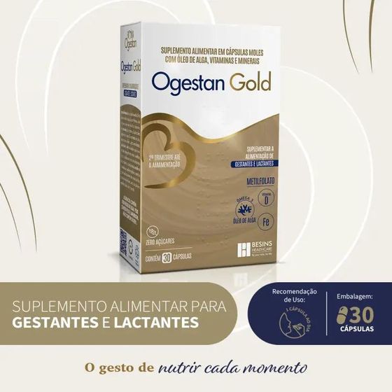 Ogestan Gold 30 Cápsulas - Imagem 2